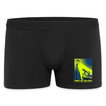 Lichtverschmutzung Astronomie Teleskop Humor Desig - Männer Boxer Shorts - Schwarz - Vorne
