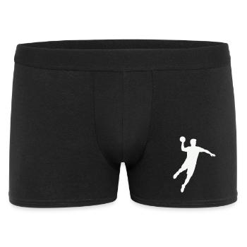 Balle de la silhouette de handball - Boxer Homme - noir - Devant