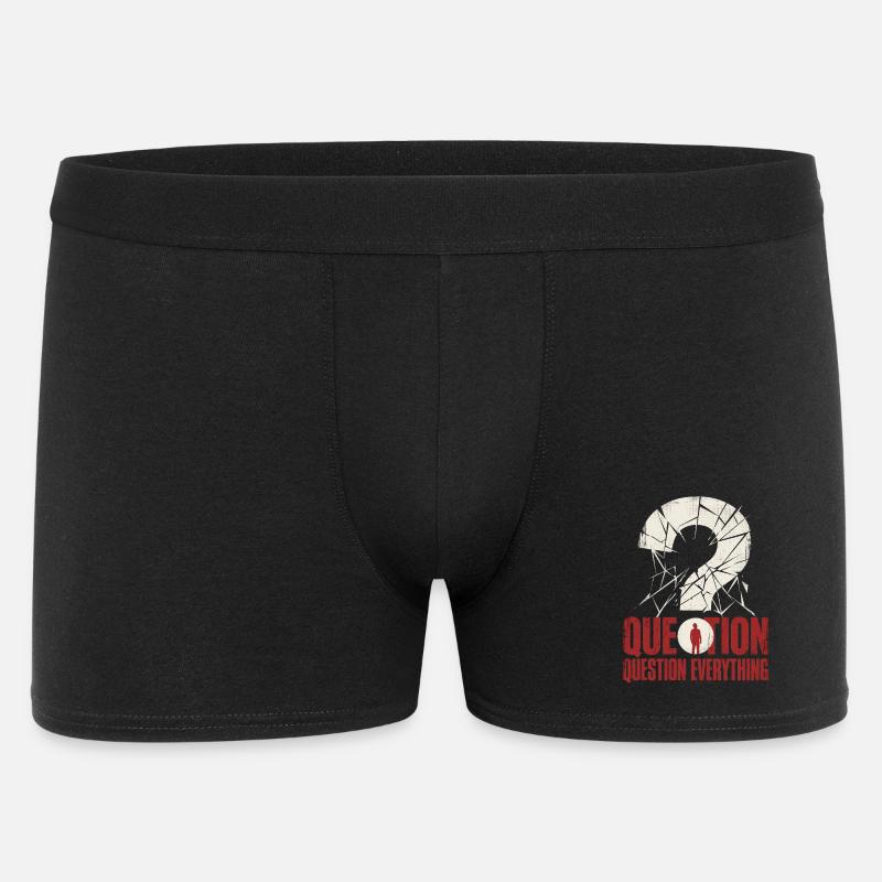 question everything - Men's Boxer Shorts - black