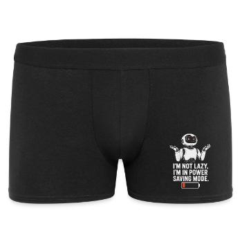 Power Saving Mode Robot - Men's Boxer Shorts - black - Front