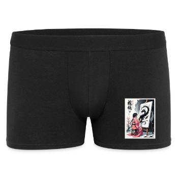 Sakura Dragon Ink Painting - Men's Boxer Shorts - black - Front