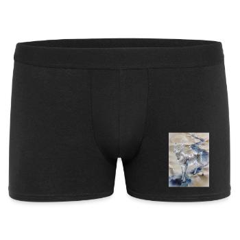 Der ursprüngliche Ozean: Fuzhu – Absolute - Männer Boxer Shorts - Schwarz - Vorne