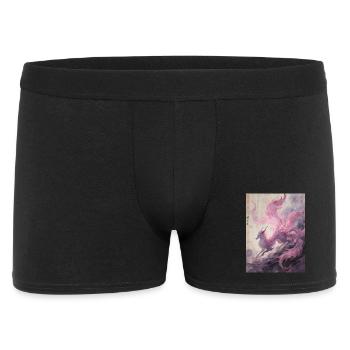 Le Royaume Céleste : Renard à Neuf Queues - Boxer Homme - noir - Devant
