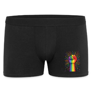 Mois de la Fierté LGBTQ - Fiers ! L’amour, c’est l’amour - Boxer Homme - noir - Devant