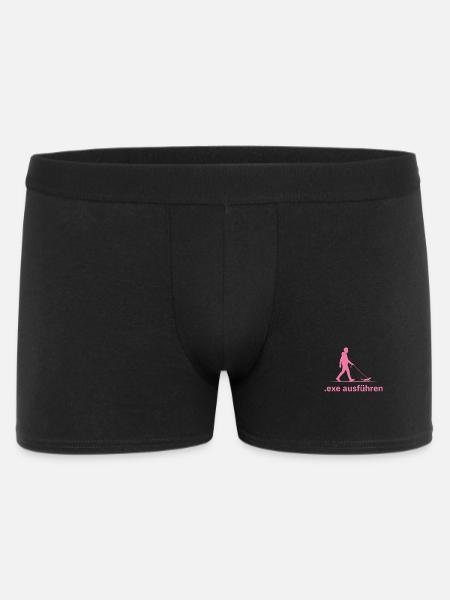 Exe Ausführen pink - Männer Boxer Shorts - Schwarz