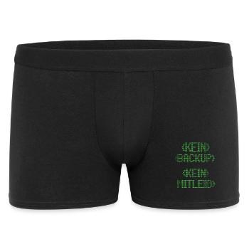 No backup? No pity! - Men's Boxer Shorts - black - Front
