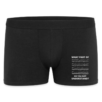 Professeur de musique, pianiste, Notes de musique cadeau - Boxer Homme - noir - Devant