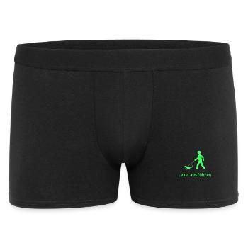 exe ausführen GRÜN - Männer Boxer Shorts - Schwarz - Vorne