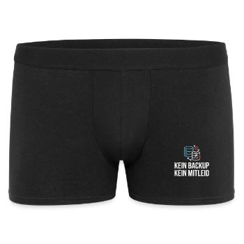Kein Backup Kein Mitleid IT-Berater Admin - Männer Boxer Shorts - Schwarz - Vorne