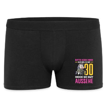 Mit 30 Noch So Gut Aussehe - Männer Boxer Shorts - Schwarz - Vorne