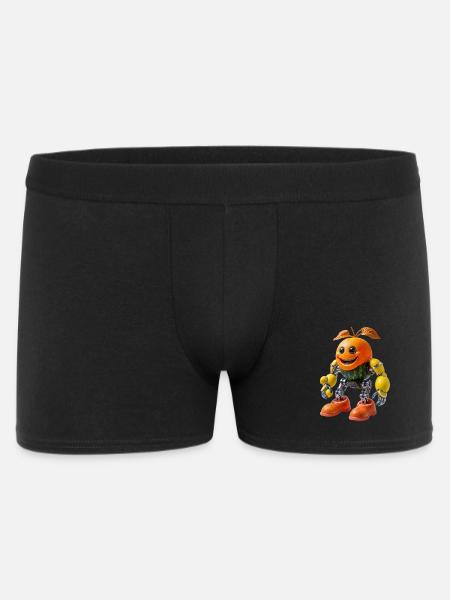 Juicy Orange Bot - Men's Boxer Shorts - black