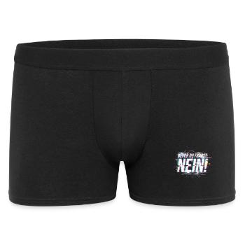 Bevor du fragst nein Lustiger Büro Spruch - Männer Boxer Shorts - Schwarz - Vorne
