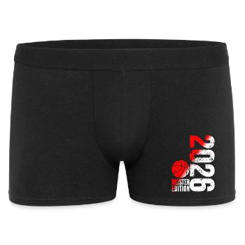Basketball Master Shirt 2026, red white - Men's Boxer Shorts - black - Front