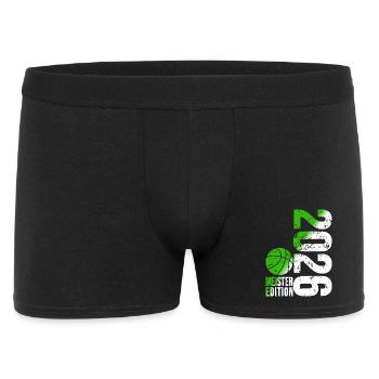 Basketball Champion Shirt 2026, green white - Men's Boxer Shorts - black - Front