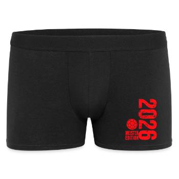 Handball Champion Shirt 2026, red edition, red - Men's Boxer Shorts - black - Front