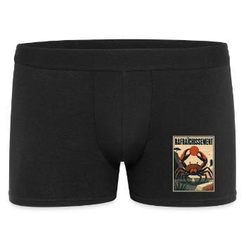 Mediterranean Crab - Männer Boxer Shorts - Schwarz - Vorne