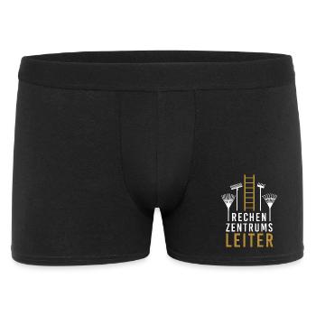 Rechenzentrumsleiter Computer EDV PC IT Nerd - Männer Boxer Shorts - Schwarz - Vorne