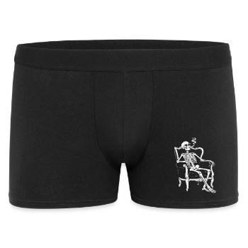 Skeleton on Sofa Smoke Chill - Men's Boxer Shorts - black - Front