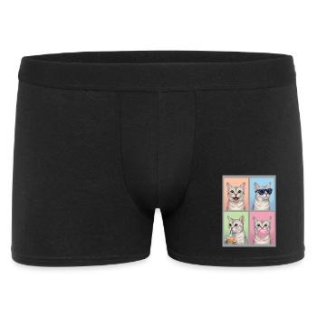 Chats Burmilla Chat - Boxer Homme - noir - Devant