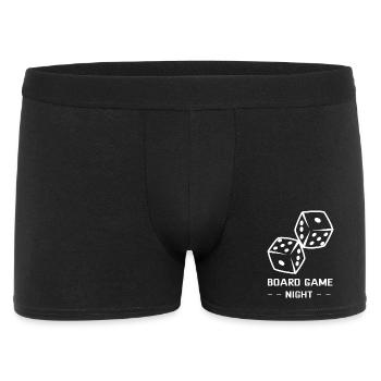 BOARD GAME NIGHT - Männer Boxer Shorts - Schwarz - Vorne