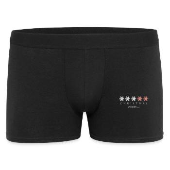 Christmas Loading - Männer Boxer Shorts - Schwarz - Vorne