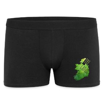 Ireland - Männer Boxer Shorts - Schwarz - Vorne