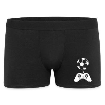 soccer fußball gaming gamer Kontroller Spieler - Männer Boxer Shorts - Schwarz - Vorne