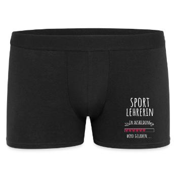 Sportlehrerin in Ausbildung Geschenk - Männer Boxer Shorts - Schwarz - Vorne