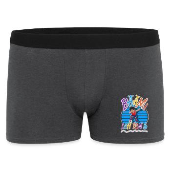 6. Geburtstag Kinder Fußball - Männer Boxer Shorts - Anthrazit - Vorne