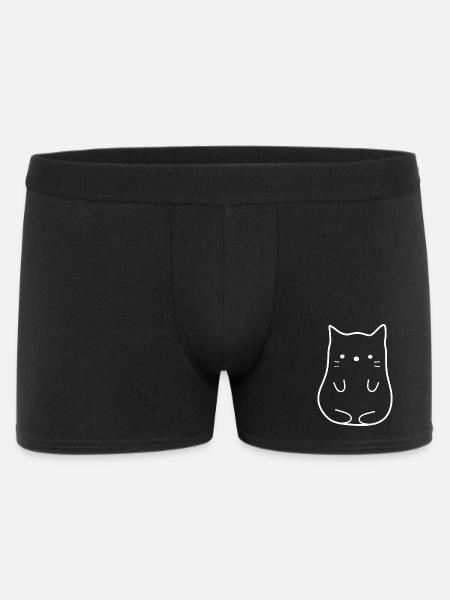 Chaton Kawaii mignon - Boxer Homme - noir