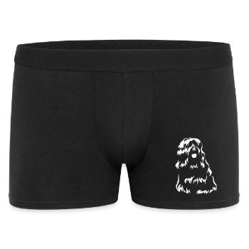 Tibetan Terrier "Black Edition" - Men's Boxer Shorts - black - Front