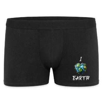 I Love Earth Light - Men's Boxer Shorts - black - Front