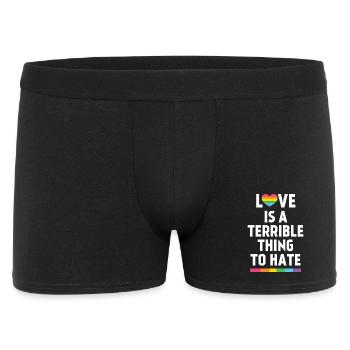 Love is a Terrible Thing to Hate - Men's Boxer Shorts - black - Front