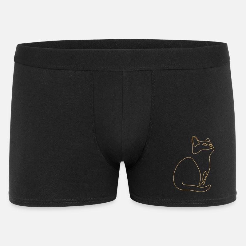 Kätzchen Katze Kater - Männer Boxer Shorts - Schwarz