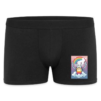 Ange chat mignon - Boxer Homme - noir - Devant