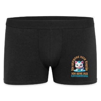 Katzenmodel - Karneval - Männer Boxer Shorts - Schwarz - Vorne