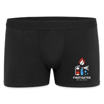 firefighter verein more than a passion - Männer Boxer Shorts - Schwarz - Vorne