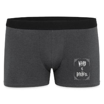 Weird is beautiful - Men's Boxer Shorts - charcoal grey - Front