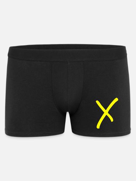 Buchstabe X - Männer Boxer Shorts - Schwarz