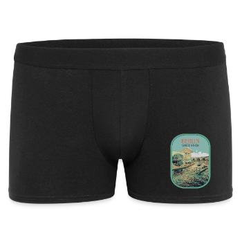 Modern Architecture Berlin Illustration - Men's Boxer Shorts - black - Front