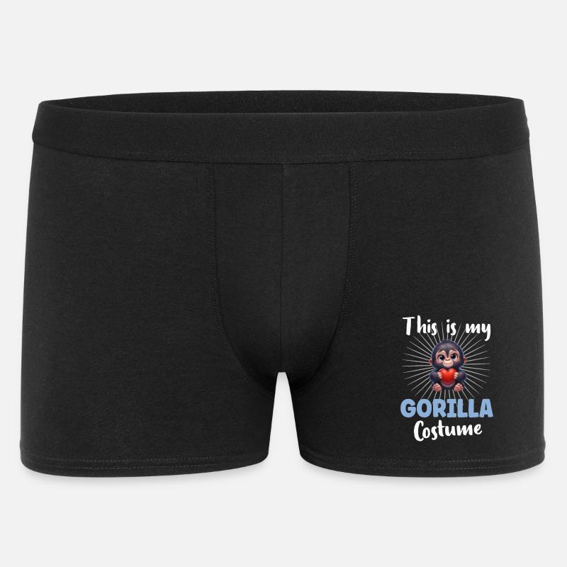 Gorilla Affe - Männer Boxer Shorts - Schwarz