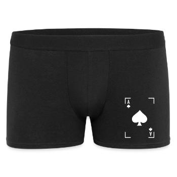 Jeu de cartes Poker Jeux d’argent Casino Jeux d’argent Poker - Boxer Homme - noir - Devant