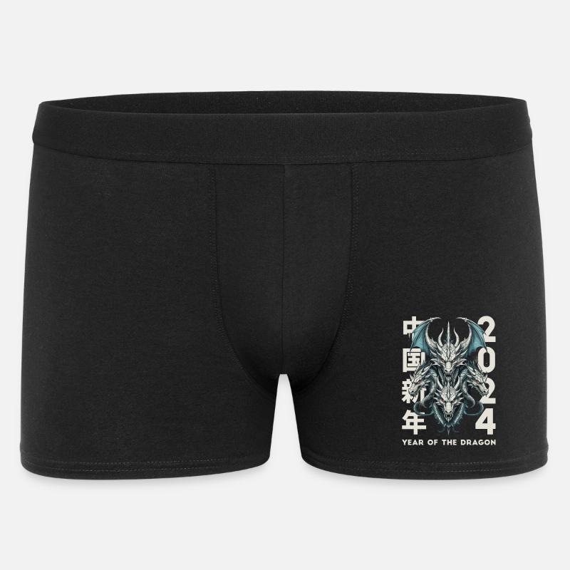 Chinesische Drachen - Männer Boxer Shorts - Schwarz