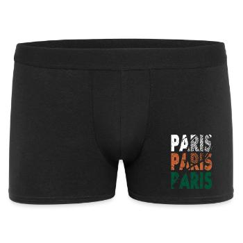 Tennis Shirt Paris Tournament Design Pullover Hoodie - Men's Boxer Shorts - black - Front