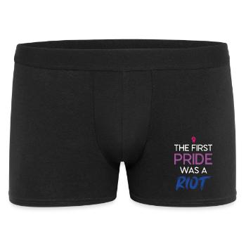 LGBT Pride Month - The First Pride Was a Riot - Men's Boxer Shorts - black - Front