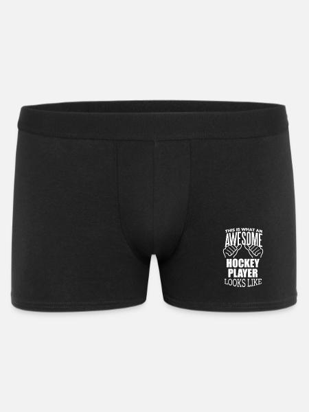 Hockey Hockey Hockey - Männer Boxer Shorts - Schwarz
