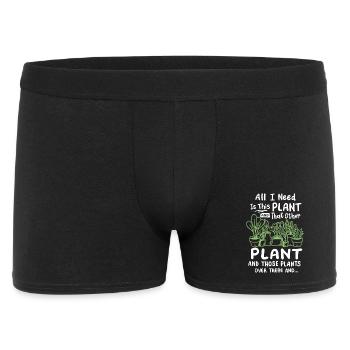 Gartenarbeit Pflanze Gärtner - Männer Boxer Shorts - Schwarz - Vorne