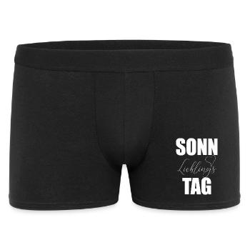 Sunday Favorite Day Heart - Men's Boxer Shorts - black - Front
