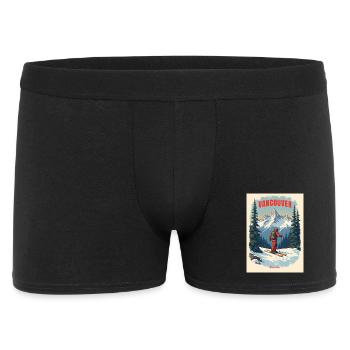 Paysages de montagne de Vancouver - Boxer Homme - noir - Devant