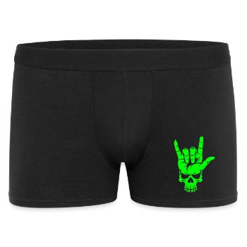 Rock n Roll Crâne Main - Boxer Homme - noir - Devant